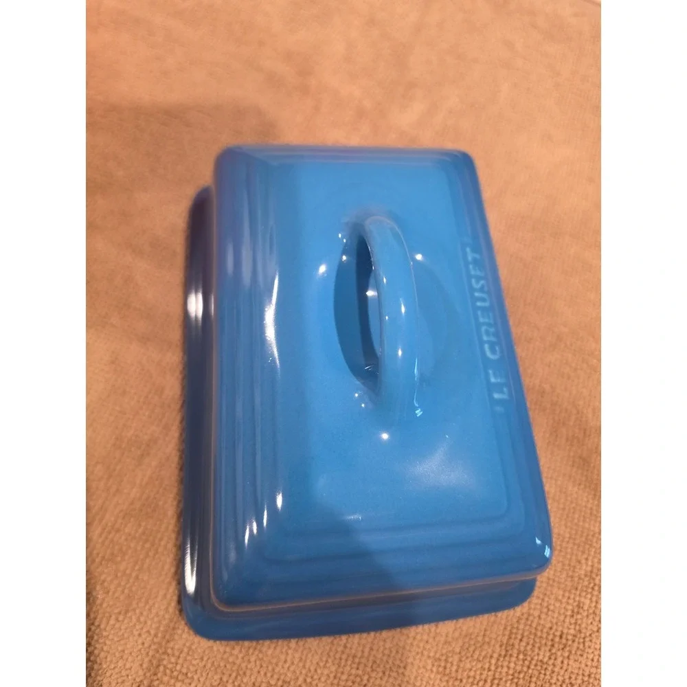 Le Creuset Marseille Blue Stoneware Butter Dish Lid only